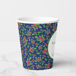 Schattigee Kerst Cookie Exchange Party Aangepaste Papieren Bekers