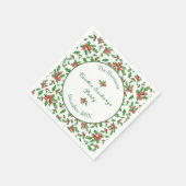 Schattigee Kerst Cookie Exchange Party Aangepaste  Servet (Hoek)