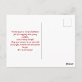 Schattigee kerst Corgis Holiday Delight Briefkaart (Achterkant)