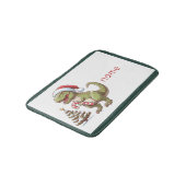 Schattigee kerst dinosaurus badmat (Gekanteld)