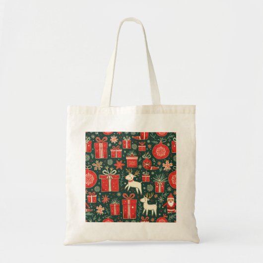 Schattigee kerst eco tas (Voorkant)