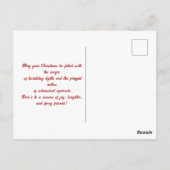 Schattigee kerst eekhoorns charmant briefkaart (Achterkant)