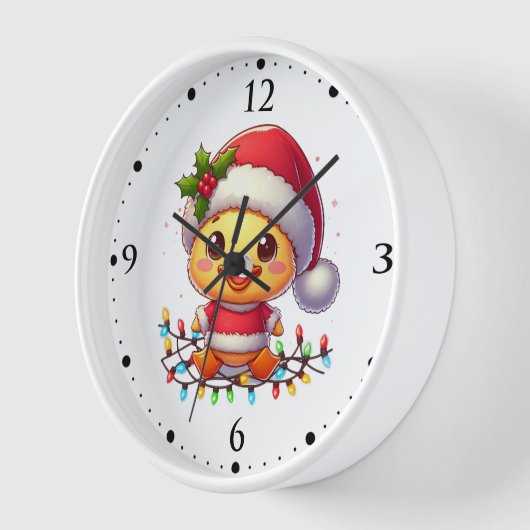 Schattigee Kerst Eend Cartoon Santa-68362 (Hoek)