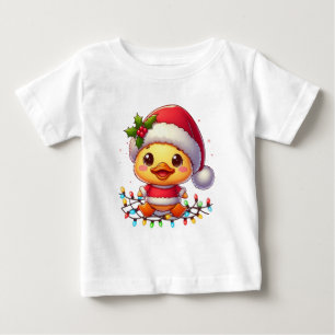 Schattigee Kerst Eend Cartoon Santa-68362