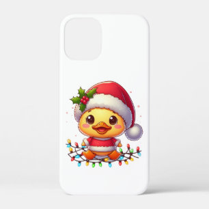 Schattigee Kerst Eend Cartoon Santa-68362 Case-Mate iPhone Case