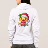 Schattigee Kerst Eend Cartoon Santa-68362 Hoodie (Achterkant)