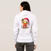 Schattigee Kerst Eend Cartoon Santa-68362 Hoodie (Achterkant volledig)