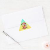 Schattigee Kerst Eend Cartoon Santa-68362 Sticker (Envelop)