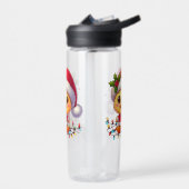 Schattigee Kerst Eend Cartoon Santa-68362 Waterfles (Links)