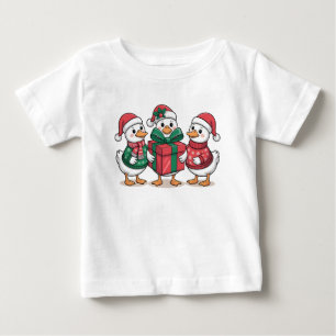 Schattigee Kerst Eenden Cartoon Art-68105