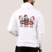 Schattigee Kerst Eenden Cartoon Art-68105 Hoodie (Achterkant)