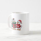 Schattigee Kerst Eenden Cartoon Art-68105 Koffiemok (Voorkant links)