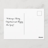 Schattigee Kerst Eenhoorn Magische Vakantie Briefkaart (Achterkant)