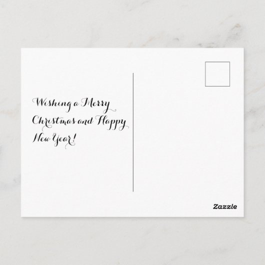 Schattigee Kerst Eenhoorn Magische Vakantie Briefkaart (Achterkant)