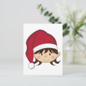 Schattigee kerst elf Briefkaart (Staand voorkant)