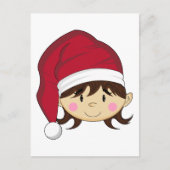 Schattigee kerst elf Briefkaart (Voorkant)