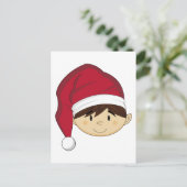 Schattigee kerst elf Briefkaart (Staand voorkant)