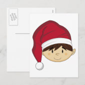 Schattigee kerst elf Briefkaart (Voorkant / Achterkant)