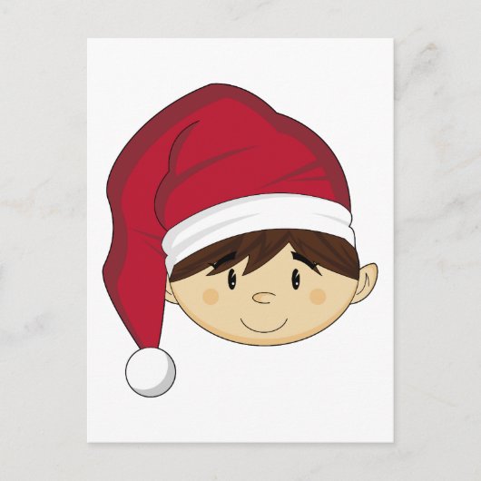 Schattigee kerst elf Briefkaart (Voorkant)