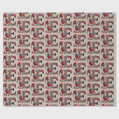 Schattigee Kerst Elf Feestbrief E Cadeaupapier (Vlak)