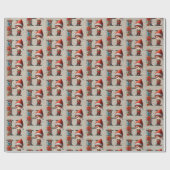 Schattigee Kerst Elf Feestbrief H Cadeaupapier (Vlak)