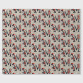 Schattigee Kerst Elf Feestbrief M Cadeaupapier (Vlak)