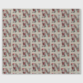 Schattigee Kerst Elf Feestbrief N Cadeaupapier (Vlak)