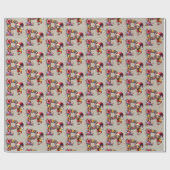 Schattigee Kerst Elf Feestbrief P Cadeaupapier (Vlak)