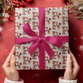 Schattigee Kerst Elf Feestbrief P Cadeaupapier
