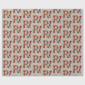 Schattigee Kerst Elf Feestbrief R Cadeaupapier (Vlak)