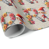 Schattigee Kerst Elf Feestbrief R Cadeaupapier (Rol Hoek)