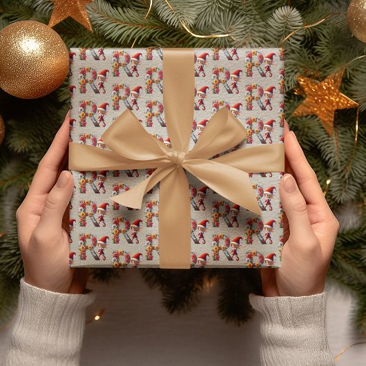 Schattigee Kerst Elf Feestbrief R Cadeaupapier