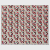 Schattigee Kerst Elf Feestbrief V Cadeaupapier (Vlak)