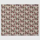 Schattigee Kerst Elf Feestbrief W Cadeaupapier (Vlak)