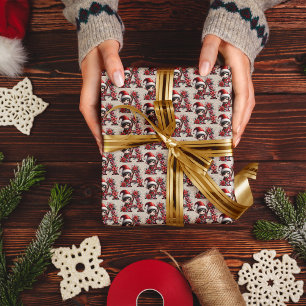 Schattigee Kerst Elf Feestelijke letter A Cadeaupapier