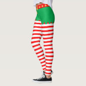 Schattigee kerst elf gestreept leggings (Links)