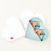 Schattigee kerst elf hartvormig notitieboek (Binnen)