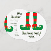 Schattigee Kerst Elf Vakantie feest Kaart (Voorkant / Achterkant)