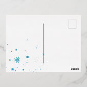 Schattigee kerst fee gradient neon vleugels folie feestdagen briefkaart (Achterkant)