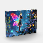 Schattigee kerst fee gradient neon vleugels fotoblokken (Links)