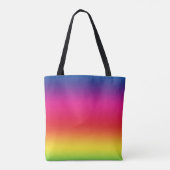 Schattigee kerst fee gradient neon vleugels tote bag (Achterkant)