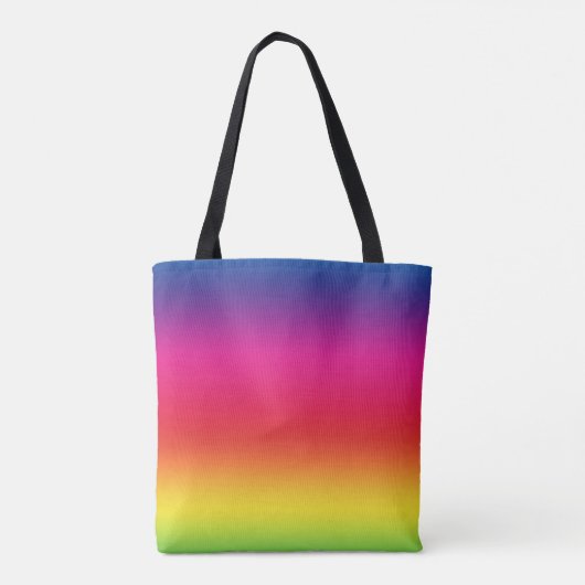 Schattigee kerst fee gradient neon vleugels tote bag (Achterkant)