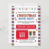 Schattigee kerst film nacht kaart (Voorkant)