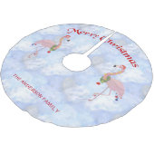 Schattigee kerst flamingo's kerstboom rok (Gekanteld)