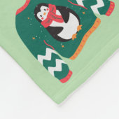 Schattigee kerst fleece deken (Hoek)