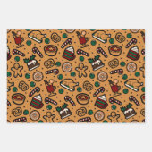 Schattigee Kerst Food Wrapping Paper Set van 3 (Voorkant 2)