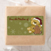 Schattigee Kerst Gingerbread Keuken Labels (Insitu)
