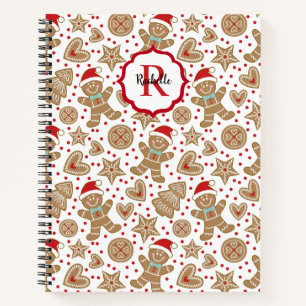 Schattigee Kerst Gingerbread Man Recept Kookboek Notitieboek