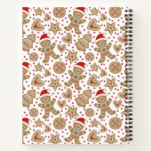 Schattigee Kerst Gingerbread Man Recept Kookboek Notitieboek (Achterkant)