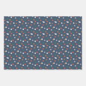 Schattigee Kerst Gingerbread & Ornamenten Patroon Inpakpapier Vel (Voorkant 3)